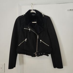 Women's Black Biker Jacket